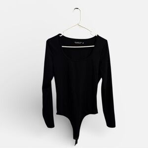 Abercrombie & Fitch Black Long Sleeve Bodysuit